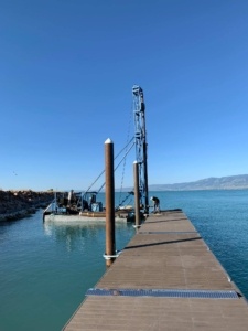 Bear Lake Dock Pile Installation