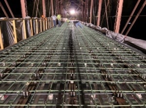 Deck Rebar Being Placed
