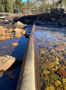 Existing Penstock Crossing Loon Creek